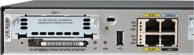 Alt view image 8 of 12 - CISCO 1800 Series CISCO1841T1 Router bundle w/ IOS IP Base 2 x 10/100Mbps LAN Ports