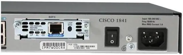 Alt view image 9 of 12 - CISCO 1800 Series CISCO1841T1 Router bundle w/ IOS IP Base 2 x 10/100Mbps LAN Ports