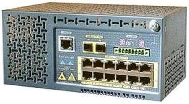 Main image of CISCO WS-C2955C-12 10/100Mbps Catalyst 2955 Switch 12 x 10/100 ports + 2 x 100BASE-FX ports Up to 8000 MAC Address Table 8 MB memory architecture shared by all ports
Up to 32 MB SDRAM and 16 MB Flash memory Buffer Memory