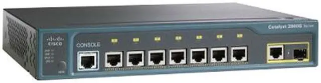 Alt view image 2 of 6 - CISCO WS-C2960G-8TC-L 10/100/1000Mbps Switch 7 Ethernet 10/100/1000 ports and 1 dual-purpose uplink (dual-purpose uplink port has one 10/100/1000 Ethernet port and 1 SFP-based Gigabit Ethernet port, 1 port active) 8000 MAC Address Table 64
