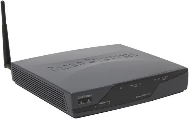 Alt view image 2 of 5 - CISCO CISCO851W-G-A-K9 Integrated Services Ethernet to Ethernet Wireless Router IEEE 802.3/3u, IEEE 802.11b/g