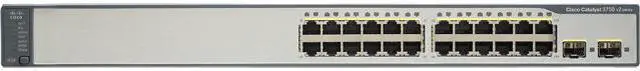 Main image of CISCO  Catalyst 3750  WS-C3750V2-24TS-S  10/100Mbps   STANDARD IMAGE Switch24 x RJ45  32MB  Buffer Memory