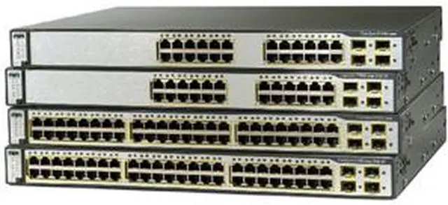 Alt view image 2 of 2 - CISCO Cisco Catalyst 3750 v2 Series WS-C3750V2-24TS-E Managed Layer 3 Switch