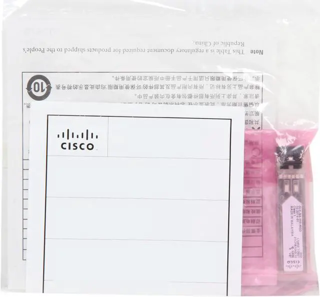 Alt view image 5 of 5 - CISCO GLC-SX-MM-RGD= 1000BASE-SX SFP 1 Gbps 1 x LC/PC Duplex Connector 1000Base-SX