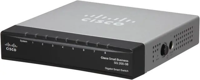 Main image of Cisco Small Business 200 Series SLM2008T-NA Smart SG200-08 Gigabit Ethernet Switch