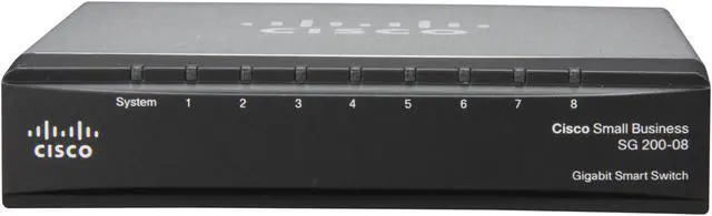 Alt view image 2 of 6 - Cisco Small Business 200 Series SLM2008T-NA Smart SG200-08 Gigabit Ethernet Switch