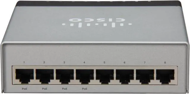 Alt view image 4 of 6 - Cisco Small Business 200 Series SLM2008PT-NA Smart SG200-08P 8-Port Gigabit Ethernet PoE Switch