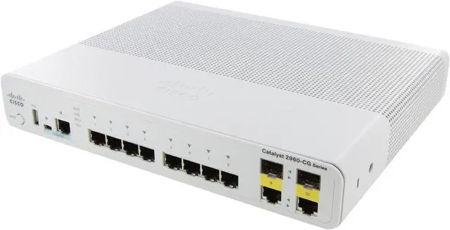 CISCO Catalyst 2960-C WS-C2960CG-8TC-L Managed Compact Switch