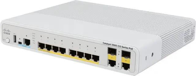 Main image of CISCO Catalyst 3560-C WS-C3560CG-8PC-S Managed Switch