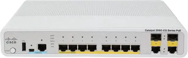 Alt view image 2 of 6 - CISCO Catalyst 3560-C WS-C3560CG-8PC-S Managed Switch