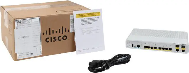 Alt view image 6 of 6 - CISCO Catalyst 3560-C WS-C3560CG-8PC-S Managed Switch