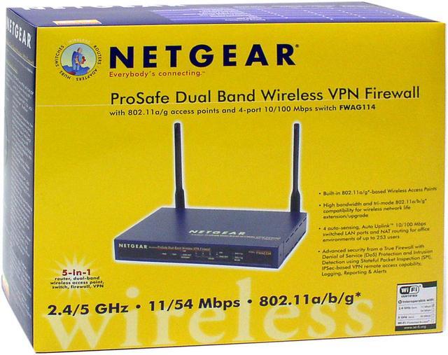 Alt view image 4 of 4 - NETGEAR FWAG114 Firewall w/4 Port 10/100M Switch