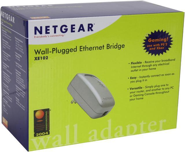 Alt view image 5 of 5 - NETGEAR XE102 Wall-Plugged Ethernet Bridge Up to 14Mbps