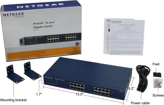 Alt view image 4 of 4 - NETGEAR 16-Port Gigabit Ethernet Unmanaged Switch | JGS516