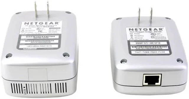 Alt view image 2 of 4 - NETGEAR WGXB102 Powerline Wireless Range Extender Kit Up to 14Mbps