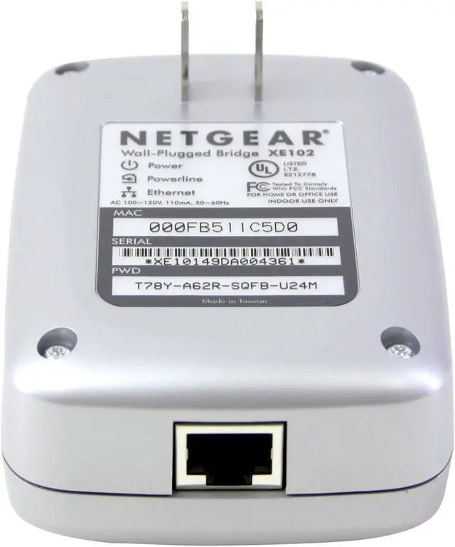 Alt view image 3 of 5 - NETGEAR XE102US Wall-Plugged Ethernet Bridge Up to 14Mbps