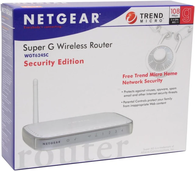 NETGEAR WGT624SC Super G Wireless Router - Security Edition - Newegg.com