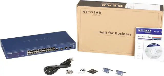 Alt view image 5 of 5 - NETGEAR 24 Port 10/100 PoE Smart Switch + 2 Combo ports, 12 ports PoE - Lifetime Warranty (FS726TP)