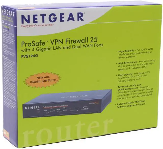 Alt view image 5 of 5 - NETGEAR FVS124G Firewall