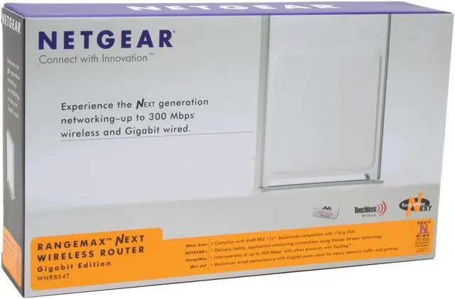 Alt view image 5 of 5 - NETGEAR WNR854T Wireless Router Gigabit Edition IEEE802.11n draft specification IEEE802.11g, IEEE 802.11b