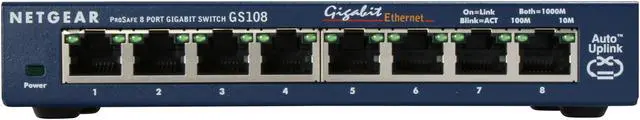 Alt view image 2 of 4 - NETGEAR 8 Port Gigabit Business-Class Desktop Switch - Lifetime Warranty (GS108)