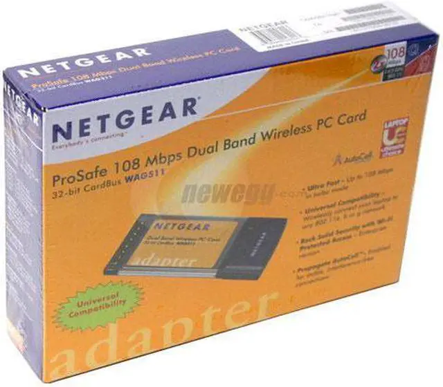 Alt view image 4 of 4 - NETGEAR WAG511 Dual Band Wireless PC Card