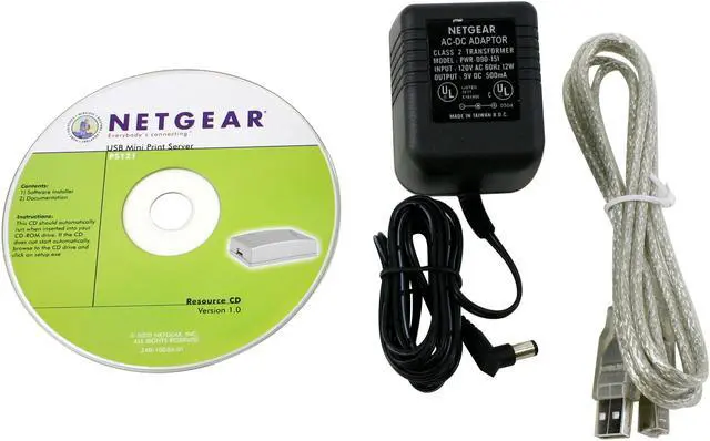 Alt view image 3 of 4 - NETGEAR PS121 Print Server RJ45 USB 1.1