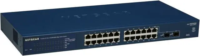 Alt view image 3 of 9 - NETGEAR GS724T Smart ProSafe Gigabit Smart Switch