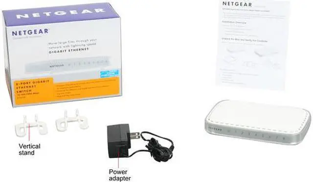 Alt view image 6 of 6 - NETGEAR 8-Port Gigabit Ethernet Unmanaged Switch (GS608NA)
