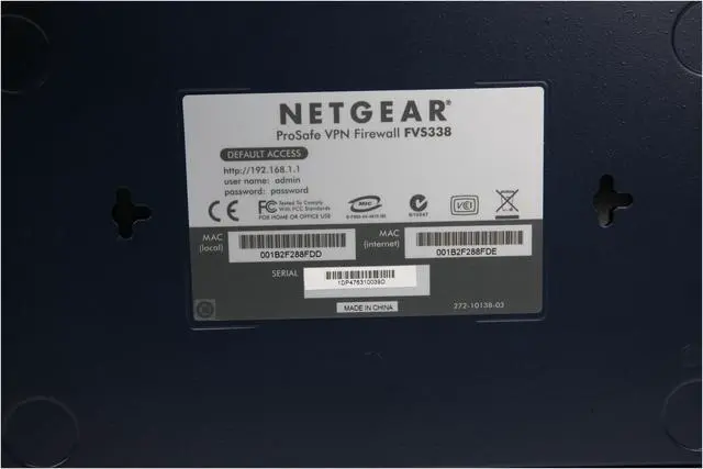Alt view image 5 of 9 - NETGEAR FVS338 Firewall