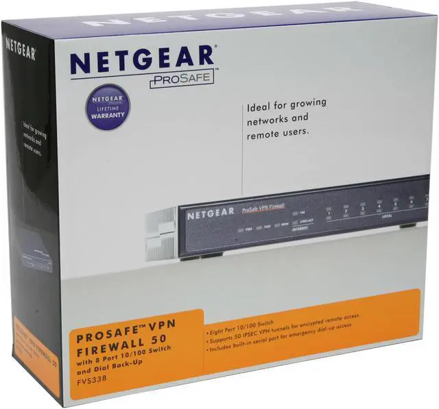 Alt view image 9 of 9 - NETGEAR FVS338 Firewall