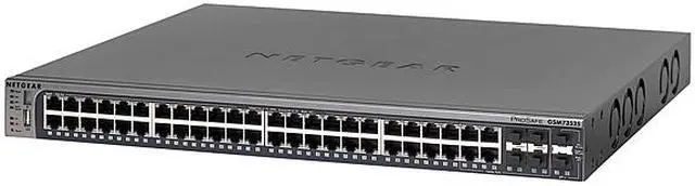 Alt view image 2 of 3 - NETGEAR ProSAFE 52-Port Gigabit Managed Switch Layer 3 With Dynamic Routing (GSM7352S)