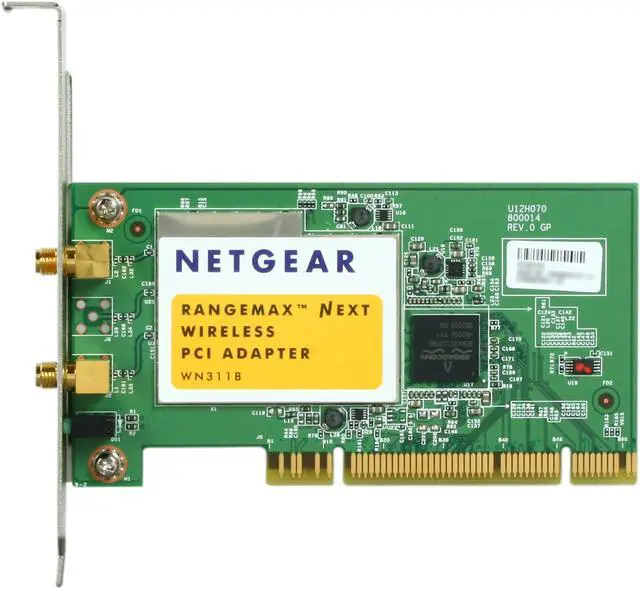 Alt view image 8 of 10 - NETGEAR WN311B-100NAS N300 Wireless Adapter IEEE 802.11b/g/n PCI Up to 300Mbps Wireless Data Rates