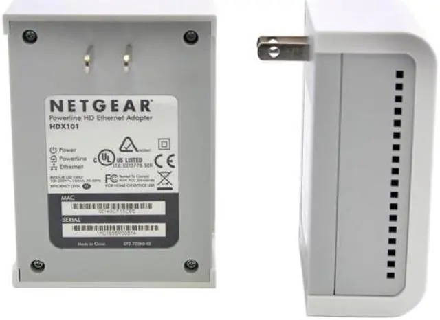 Alt view image 3 of 6 - NETGEAR HDXB101 HD Powerline Kit Up to 200 Mbps