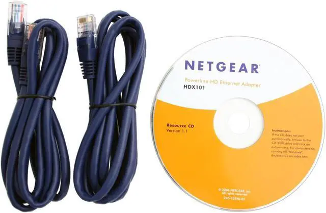 Alt view image 5 of 6 - NETGEAR HDXB101 HD Powerline Kit Up to 200 Mbps
