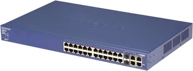 Main image of NETGEAR 28-Port PoE Fast Ethernet 10/100 Smart Switch with PoE (192W) (FS728TP)
