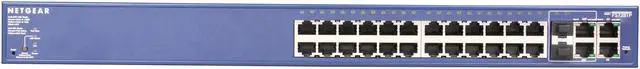 Alt view image 2 of 5 - NETGEAR 28-Port PoE Fast Ethernet 10/100 Smart Switch with PoE (192W) (FS728TP)