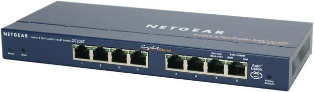 Main image of NETGEAR GS108T-100NAS Smart Gigabit Smart Switch