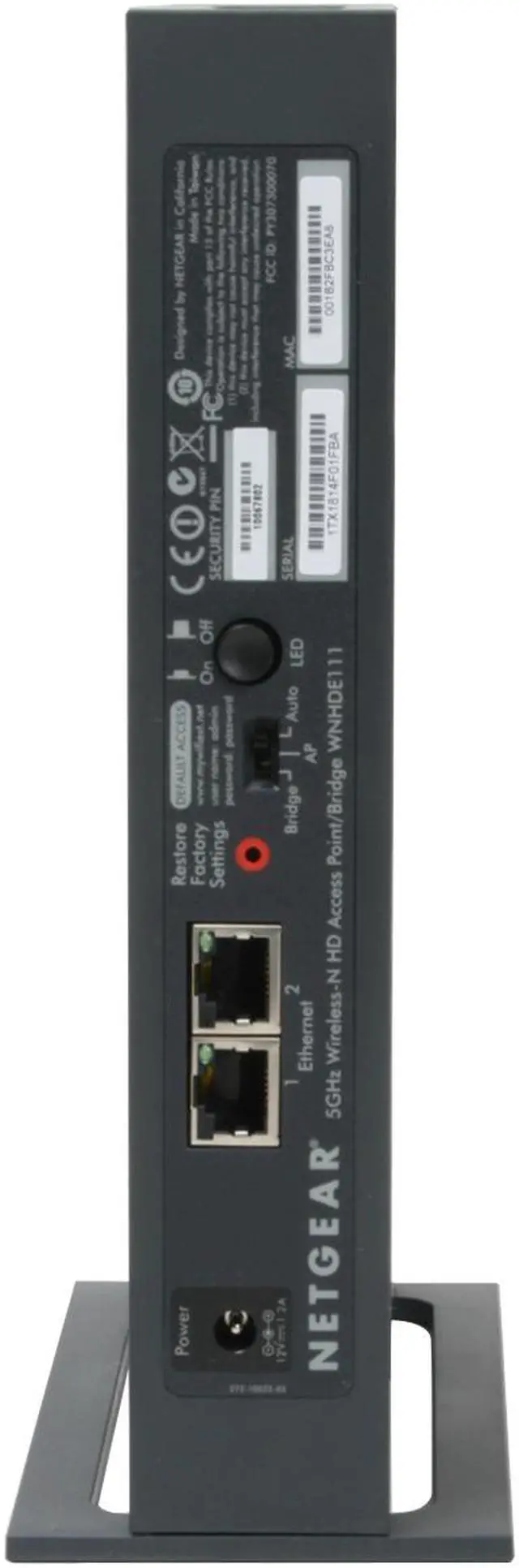 Alt view image 5 of 9 - NETGEAR WNHDE111-100NAS 802.11a/n 5GHz Wireless-N HD Access Point/Bridge up to 300Mbps/ Minimal Interference for HD