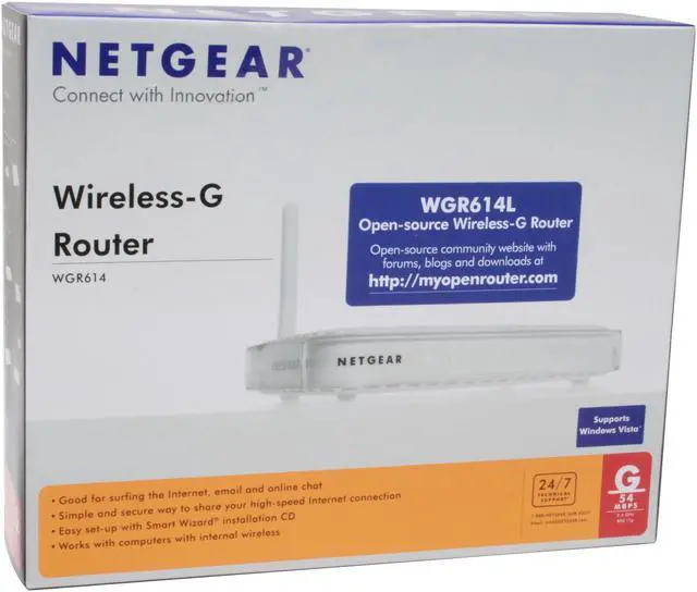 Alt view image 8 of 8 - NETGEAR WGR614L-100NAS Open Source Linux Wireless Router IEEE 802.3/3u, IEEE 802.11b/g