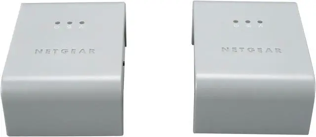 Alt view image 2 of 5 - NETGEAR XAVB101-100NAS Powerline AV Ethernet Adapter Kit Up to 200Mbps