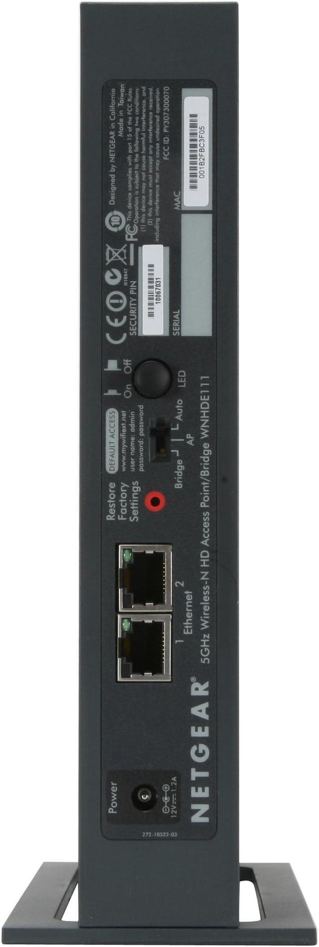 Alt view image 4 of 6 - NETGEAR WNHDE111-100NAR 5 GHz Wireless-N HD Access Point/Bridge