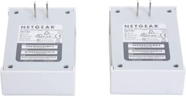 Alt view image 4 of 5 - NETGEAR XETB1001-100NAS Powerline Network Adapter Kit Up to 85Mbps