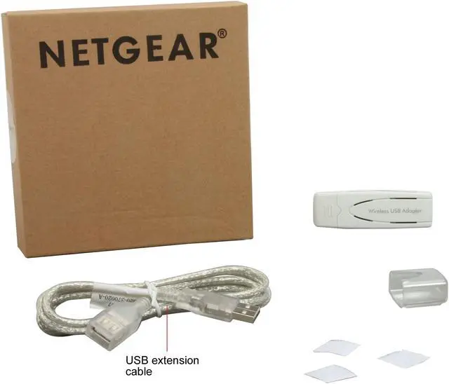 Alt view image 4 of 4 - NETGEAR WN111-100NAR RangeMax Wireless Adapter IEEE 802.11b/g, IEEE 802.11n Draft USB 2.0 Up to 300Mbps Wireless Data Rates