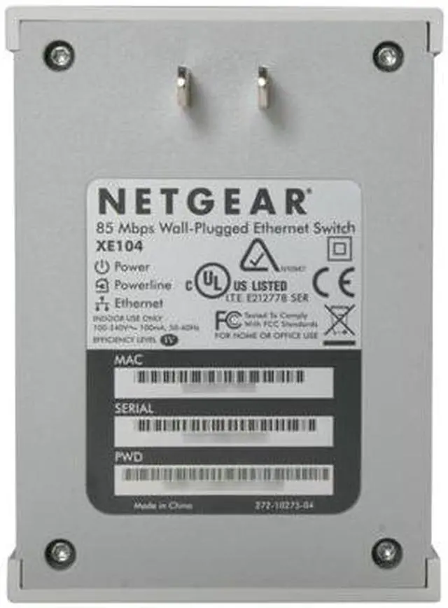 Alt view image 4 of 6 - NETGEAR XEB1004-100NAS 4-port Powerline 85 Mbps Adapter Kit Up to 85Mbps