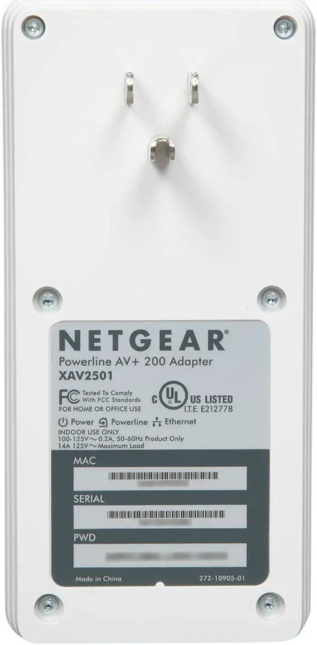 Alt view image 4 of 7 - NETGEAR XAVB2501-100NAS Powerline AV+ 200 Adapter Kit Up to 200Mbps