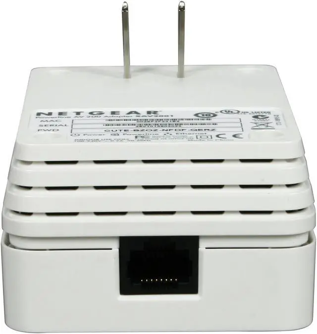 Alt view image 3 of 5 - NETGEAR XAV2001-100NAS Powerline AV 200 Adapter Up to 200Mbps