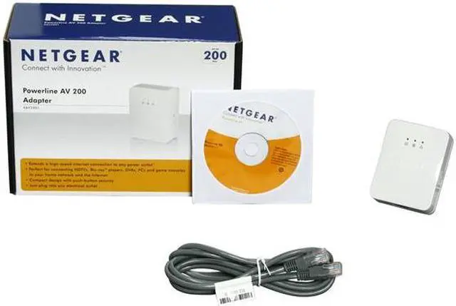Alt view image 5 of 5 - NETGEAR XAV2001-100NAS Powerline AV 200 Adapter Up to 200Mbps
