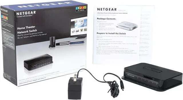 Alt view image 6 of 6 - NETGEAR 5 Port Gigabit Desktop Switch (GS605AV)