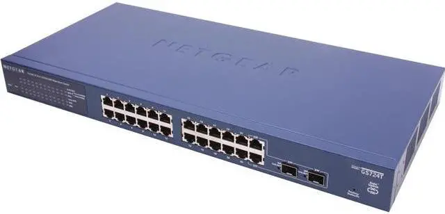 Main image of NETGEAR 24 Port Gigabit Smart Switch w/ 2 Combo ports - Lifetime Warranty (GS724T)